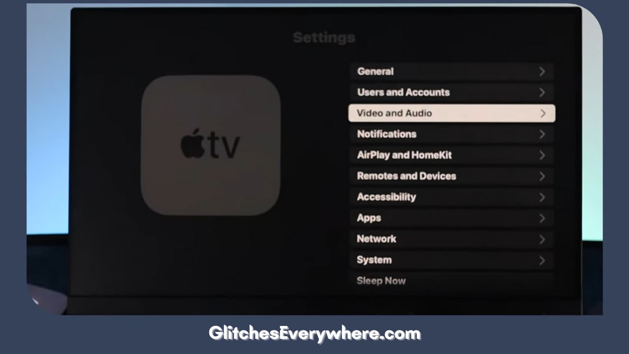 Select 'video And Audio' And Then Select 'audio Output