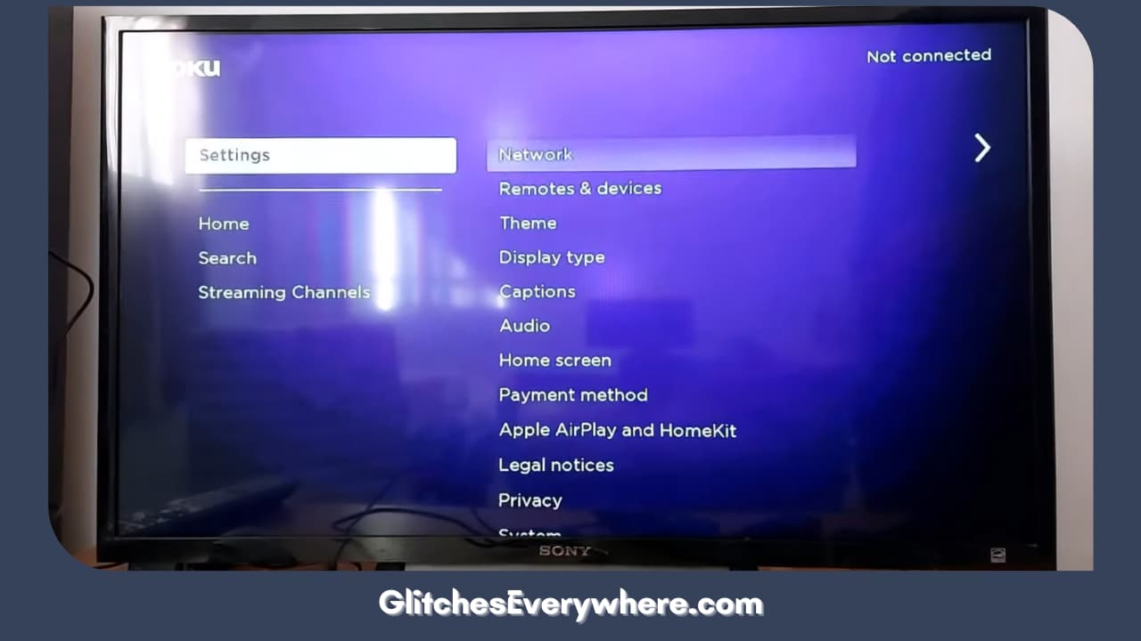 Choose And Enter Your Settings Menu