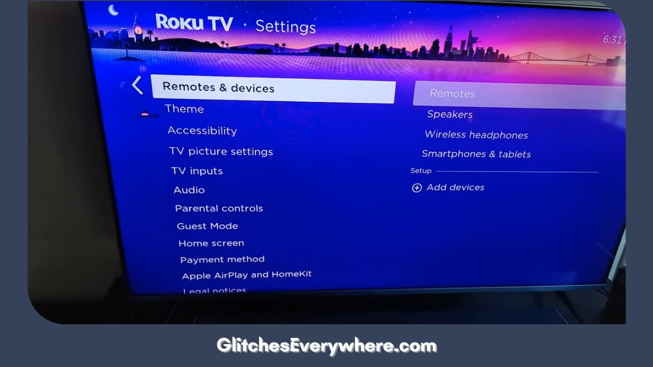 Look Through The Menu And Choose ‘remotes And Devices’