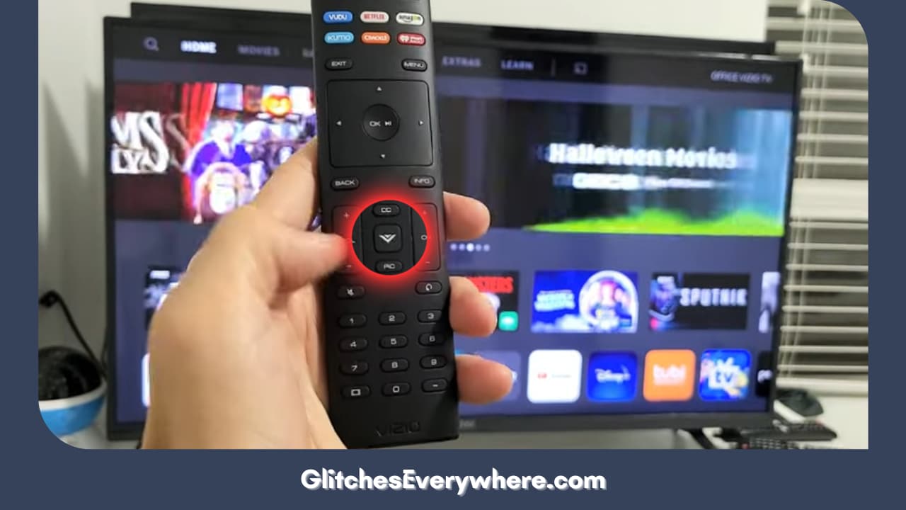 Click The V Or Home Buttons On Your Vizio Tv Remote