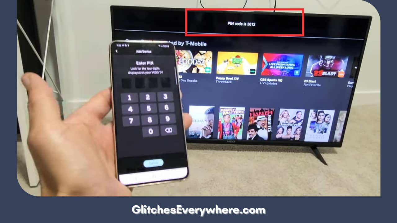 Once Done, A Number Code Will Be Displayed On Your Vizio Tv Screen