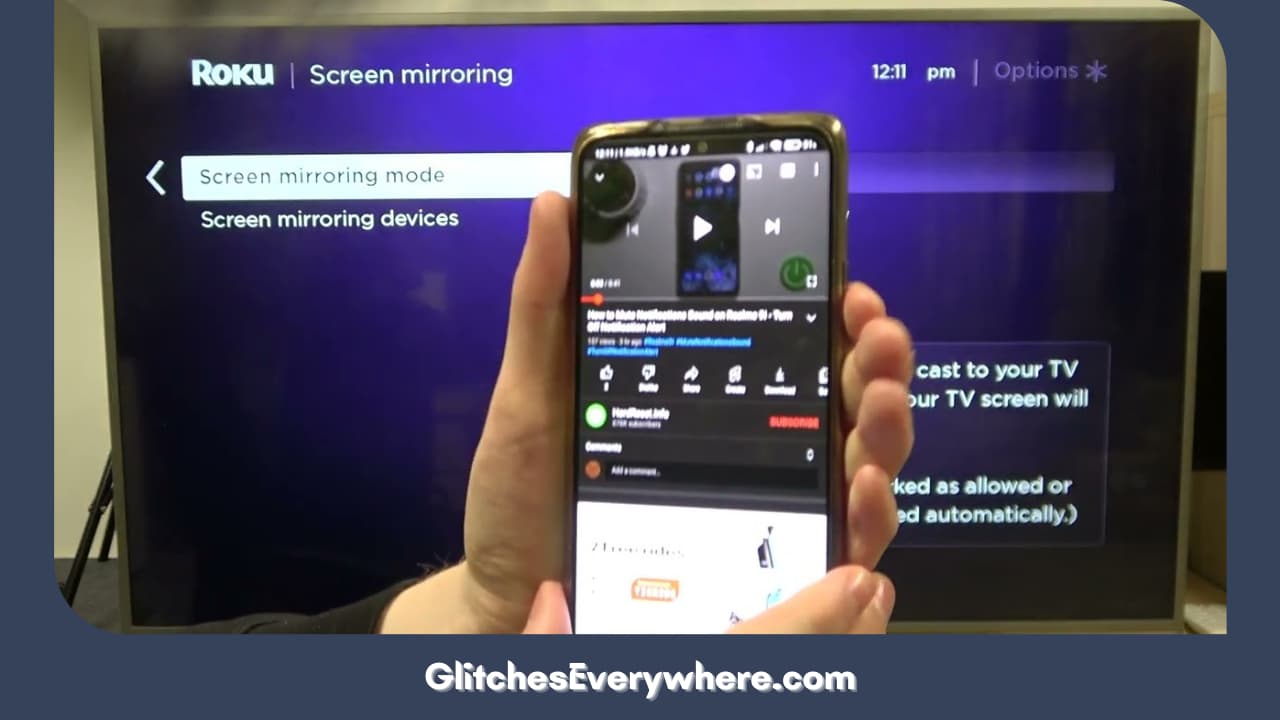 Roku Youtube Music Through Screen Mirroring 